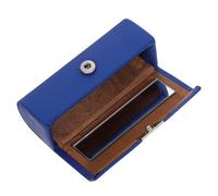 HOOWIFFY Porte-Rouge à Lèvres Portable en Cuir Grainé Bleu Roi Petit Contenant Doublure Intérieure de Rangement pour Rouge à Lèvres D’Extérieur Étui Simple et Compact Couleur Aléatoire