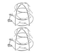 HOOWIFFY Protecteur pour Arroseur Automatique en Fer Argenté, Lot de 2 Pièces, Facile à Installer, Résistant aux Chocs, Design Délicat Sécurité Incendie