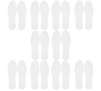 HOOWIFFY Semelles Intérieures Fines en Pulpe Blanche 20 Paires, Respirantes et Absorbantes pour Baskets, Chaussures de Randonnée et Sport, Remplaçables, Pointure 41, Adaptées Hommes