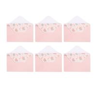 HOOWIFFY Set de Papeterie à Lettre Vintage Enveloppes en Papier Rose, Design Délicat et Pratique pour Correspondance de Mariage ou Vacances