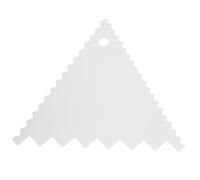 HOOWIFFY Sets de Grattoirs Triangulaires Outil Créatif Facile à Utiliser Lot de 4 en Plastique Pp Couleur Aléatoire pour Gâteau Décoration Pâtisserie