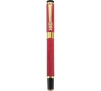 HOOWIFFY Stylo Plume en Plastique Rouge Confortable et Facile à Transporter, Petit Stylo Simple et Créatif pour Écrire les Devoirs Affaires