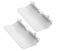 HOOWIFFY Support Antidérapant pour Mural Portable 2pcs Adhésif Téléphone en Plastique Blanc avec Double Gain de Place Moderne pour Chambre Cuisine
