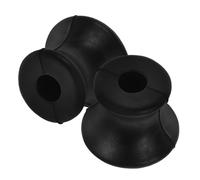 HOOWIFFY Support en Caoutchouc Noir pour Diapason Réglable, Lot de 2 Pièces Compactes, Contemplation et L'accordage D'instruments de Musique