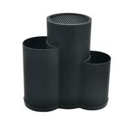 HOOWIFFY Support pour Couteaux Ménagers en Pp Noir, Organise Facilement Vos Cutters, Grille de Découpe Pratique pour Rangement Cuisine