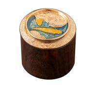 HOOWIFFY Support pour Couvercle de Théière en Bois Marron, Porte-couvercle Créatif Détails Précis, Maison Bureau