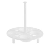HOOWIFFY Supports à Œufs Vapeur Résistant à Haute Température Lot de 2 en Acier Inoxydable Accessoires de Cuisine Polyvalents 4 Trous Ronds, Compatibles Cuiseurs à Œufs et Autocuiseurs