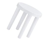 HOOWIFFY Tabouret Portable en Plastique Blanc Épaissi et Confortable, Design Simple et Pratique, Jardinage Petits Espaces