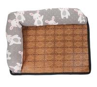 HOOWIFFY Tapis Rafraîchissant Anti-dérapant pour Animaux en Tissu, Lit D'été Confortable pour Chien et Chat, Nuits Chaudes D'été