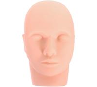 HOOWIFFY Tête de Mannequin pour Extensions de Cils en Pvc Réutilisable, Pratique pour Débutants, pour Salons de Beauté et Usage Individuel