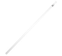 HOOWIFFY Tige de Rideau Transparente en Acrylique et Acier Inoxydable, Fonction Protection de Rideau, Fonctionnement Facile et Fluide, Style Moderne Minimaliste pour Fenêtres