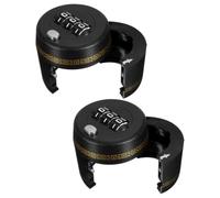 HOOWIFFY Verrou Numérique pour Bouteille de Vin et Whisky, Serrure à Combinaison 3 Chiffres en PC Noir, Protection Sécurisée, Lot de 2, Cuisine