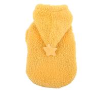 HOOWIFFY Vêtements d'hiver pour Chien : Sweat à Capuche Chaud doublé Polaire, Manteau Pyjama pour Animaux avec Motif étoiles, Pyjama Complet et Confortable pour Petits Chats, Gilet en Peluche
