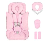 Hooyax Coussin de siège auto pour bébé avec support de tête amovible, coussin de siège auto double face pour prématurés et nouveau-nés - Support universel de la tête et du corps pour siège auto