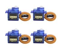 HOOYIJ Lot de 4 mini servomoteurs TS90D 9 g Numériques Micro RC SG90 pour Arduino RC Smart Car Robot Arm 450 Hélicoptère Avion Bateau DIY Projet PWM500-2500 (angle contrôlable de 270 degrés