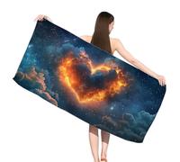 Hooyuubo Serviette de Plage XXL Rêve, Serviette Microfibre 70 x 140 cm, sans Sable, Serviettes de Plage Léger et séchage Rapide, Convient pour la Plages, Sport, Voyages, Sauna, Piscine, Amour,s-j1083