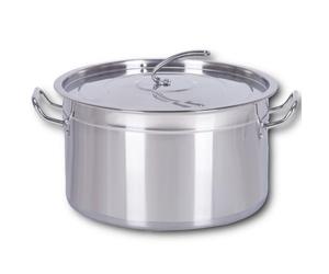 HOOZ Gastronomie Casserole Soup Pot - 30 à 100 Litres en Acier Inoxydable - Idéalement adapté pour tous les types de cuisinières & grandes cuisines - Ensemble de Casseroles Gastro (100 L)