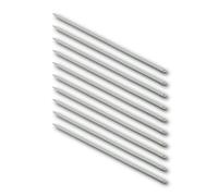 HOOZ Lot de 10 brochettes longues en acier inoxydable - 40 cm - Fourchette à viande extra longues - Accessoires de barbecue plats - Évitez la formation de rouille, brochettes Adana et brochettes