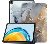 Hoozey - étui pour tablette Étui pour tablette Apple iPad Mini 6 (2021) - 8.3 Pouce - Impression marbrée - Protection ultime - Gris