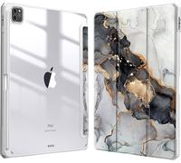 Hoozey - étui pour tablette Étui pour tablette Apple iPad Mini 6 (2021) - 8.3 Pouce - Impression marbrée - Protection ultime - Gris