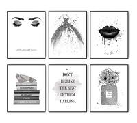 HoozGee Poster décoratif tendance gris argenté brillant - Impression d'art mural glamour - Magnifique robe - Livre de parfum - Décoration de chambre à coucher (27,9 x 35,6 cm sans cadre)