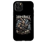 Hop and Roll Heavy Metal Bunny Guitare électrique Lapin à Bascule Coque pour iPhone 11 Pro