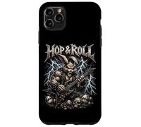 Hop and Roll Heavy Metal Bunny Guitare électrique Lapin à Bascule Coque pour iPhone 11 Pro Max