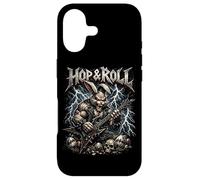 Hop and Roll Heavy Metal Bunny Guitare électrique Lapin à Bascule Coque pour iPhone 17