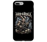 Hop and Roll Heavy Metal Bunny Guitare électrique Lapin à Bascule Coque pour iPhone 7 Plus/8 Plus