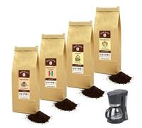 HOP CAFE - Café Moulu pour Cafetière Filtre - Corsé - 4 x 125g