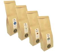 HOP CAFE - Offre Découverte Café en Grains Gourmet - Torréfaction Artisanale - 4 Sachets 125g