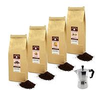 HOP CAFE - Offre Découverte Café Moulu Aromatisé - 4 x 125g - Italien