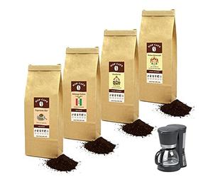 HOP CAFE - Offre Découverte Café Moulu Corsé - 4 x 125g - Filtre