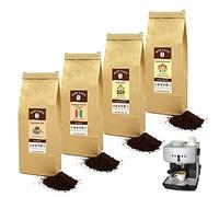 HOP CAFE - Offre Découverte Café Moulu Corsé - 4 x 125g - pour machine Expresso