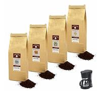 HOP CAFE - Offre Découverte Café Moulu Gourmet - 4 x 125g - pour cafetière Filtre