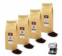 HOP CAFE - Offre Découverte Café Moulu Gourmet - 4 x 125g - pour machine Expresso