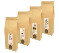 HOP CAFE - Pack Découverte Café en Grains Corsé - 100% Arabica - Torréfaction Artisanale - 4 Sachets 250g