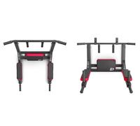 Hop-Sport 2in1 station de musculation HS-1007K - station de dips avec barre de traction pour montage mural - pull up bar avec poignées antidérapantes
