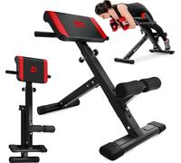 Hop-Sport Appareil d'entraînement pour le dos Appareil d'entraînement abdominal Hyperextensions Extenseur dorsal pliable HS-1016