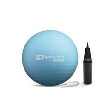 Hop-Sport Ballon de Fitness 45 cm HS-R045YB avec Pompe à air, Anti-éclatement, Ballon de Gymnastique Antidérapant pour Yoga, Pilates et Renforcement Musculaire, Charge Max. 100 kg, Bleu