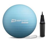 Hop-Sport Ballon de Fitness 45 cm HS-R045YB avec Pompe à air, Anti-éclatement, Ballon de Gymnastique Antidérapant pour Yoga, Pilates et Renforcement Musculaire, Charge max. 100 kg, Bleu Brume bleue G