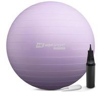 Hop-Sport Ballon de Fitness 85 cm HS-R085YB avec Pompe à air, Anti-éclatement, Ballon de Gymnastique Antidérapant pour Yoga, Pilates et Renforcement Musculaire, Charge max. 100 kg, Violet clair Violet