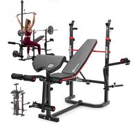 Hop-Sport Banc de Musculation Réglable Pliable Support d'haltères Entraîneur de Jambes Développé Couché avec la Poulie Haute