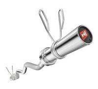 Hop-Sport Barre olympique Curl EZ 120 cm en acier chromé avec douille pivotante, Diamètre 50 mm, Poignée antidérapante, Musculation Inox