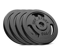 Disques de poids en fonte - Hop-Sport - Set E - 4x5 kg - alésage 31 mm