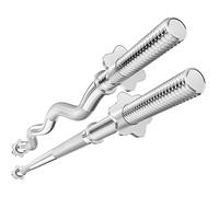 Hop-Sport Ensemble de barres Droite 167 cm, curl EZ 120 cm, Barre de musculation en acier chromé, Diamètre de 30 mm, pour disques d’haltère 31 mm