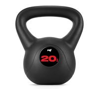 HOP-Sport® Kettlebell en Vinyle Antidérapant 20 kg, Bouilloire de Poids avec Poignée Ergonomique, Haltère à Boule pour Entraînement à Domicile de Musculation et Fitness