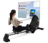 Rameur d'Appartement Pliable HS-095R Spike, 16 Niveaux de Résistance Magnétique, Ecran LCD et Support Tablette, Roue d'Inertie 16 kg, max. 150 kg