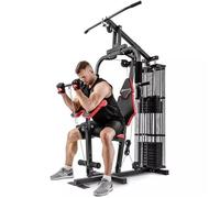 Hop-Sport Station de Musculation Multifonction HS-1044K Station de Fitness Centre de Fitness Multigym Poulie, Papillon + Poids 66kg