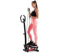 Hop-Sport Stepper Rotatif HS-055S Noble, Swing Side, Stepper avec poignées réglables, Cordes élastiques et Compteur (Noir/Rouge) Noir/Rouge G